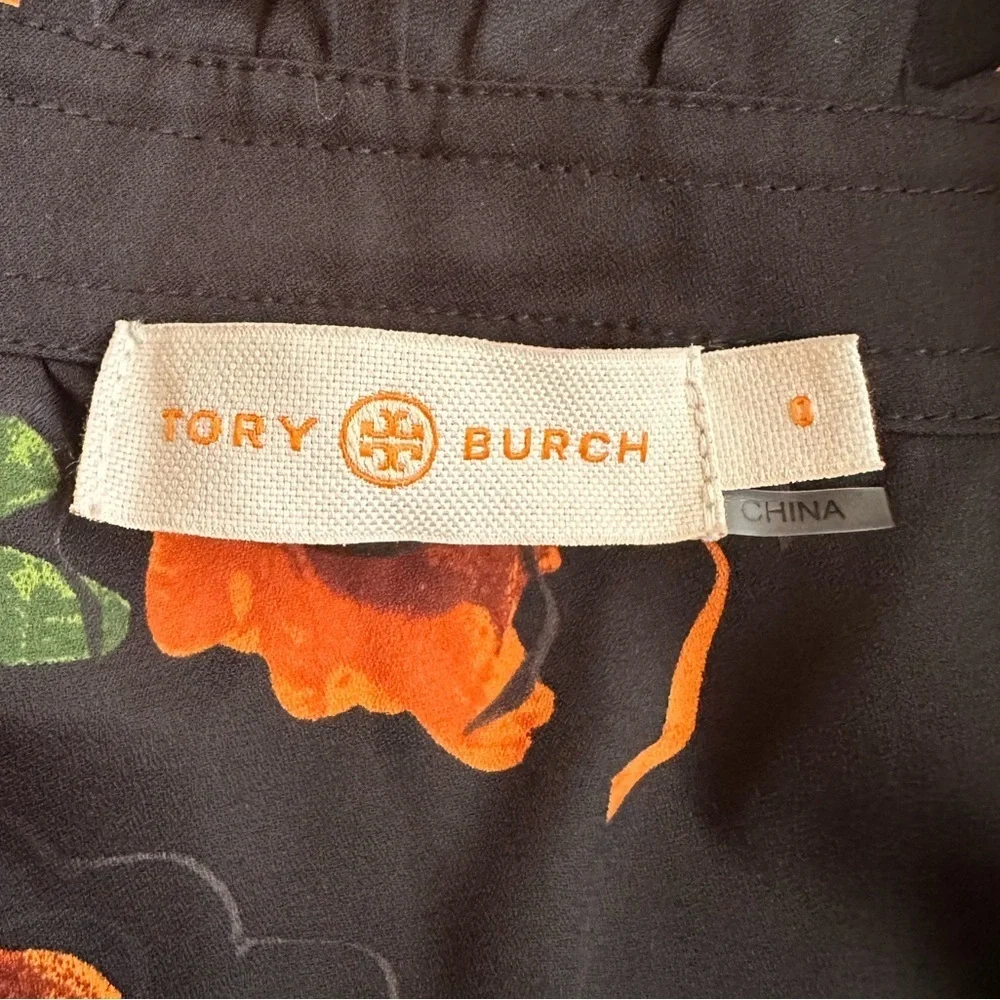 TORY BURCH Women Asymmetrical Hem Floral Cora Dress Size 0